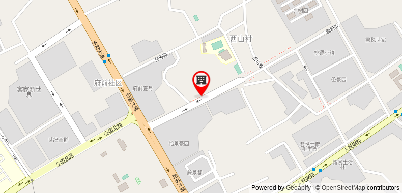 Bản đồ đến Khách sạn Kyriad Marvelous Meizhou High-speed Railway Station