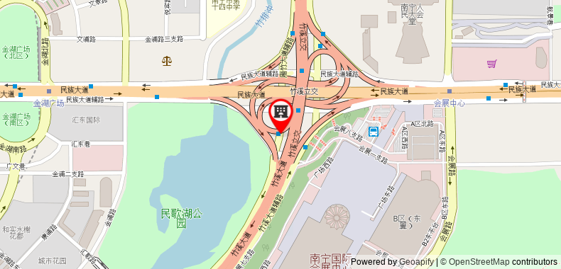Bản đồ đến City Comfort Inn Nanning Jinhu Square Langxi Metro Station