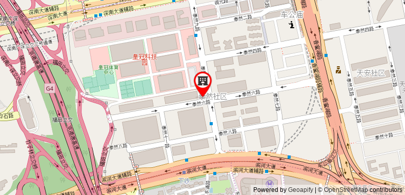 Bản đồ đến Khách sạn Shenzhenair International