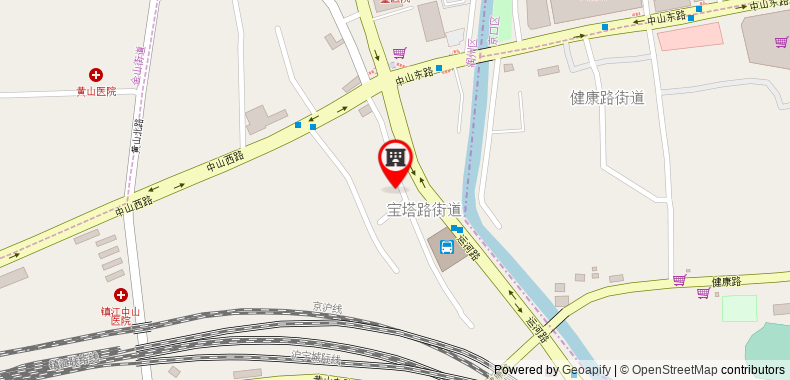 Bản đồ đến Jinjiang Inn Zhenjiang North Huangshan Road