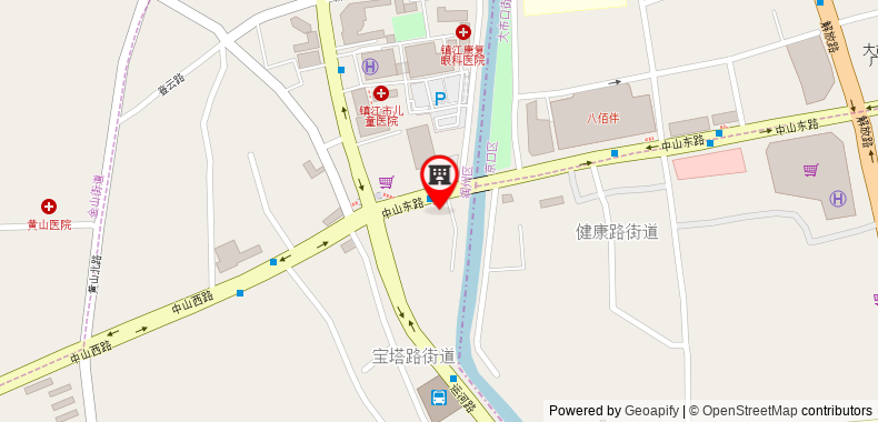Bản đồ đến Khách sạn Jun Jiangsu Zhenjiang Runzhou District Railway Station North Square