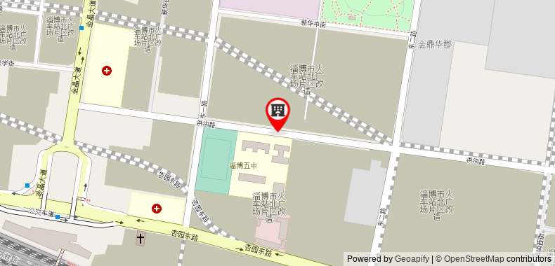 Bản đồ đến Jinjiang Inn Zibo Railway Station Branch