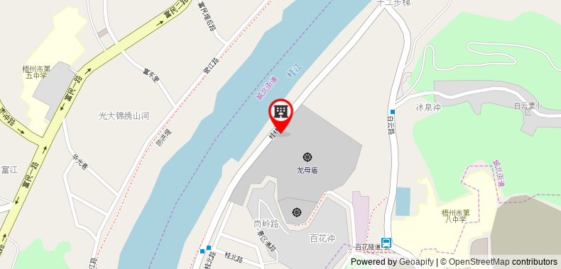 Bản đồ đến City Comfort Inn Wuzhou Wangcheng Square