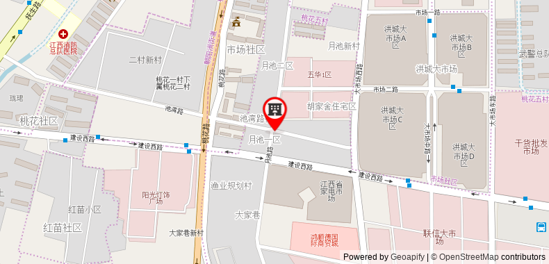 Bản đồ đến Khách sạn GreenTree Alliance Jiangxi Nanchang Nanchang Bridge Fusheng Sourth Road