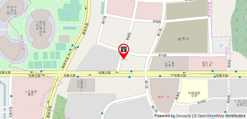 Sheraton Jinan Hotel on maps