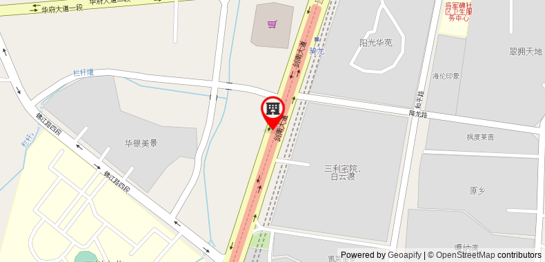 Bản đồ đến Hilton Garden Inn Chengdu Huayang
