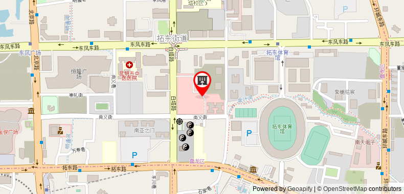 Kunming Hotel on maps