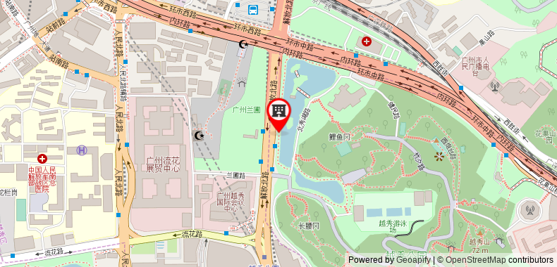 Liuhua Hotel on maps