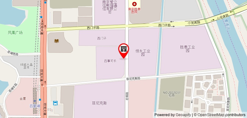 在地图上查看南京景楓萬豪酒店
