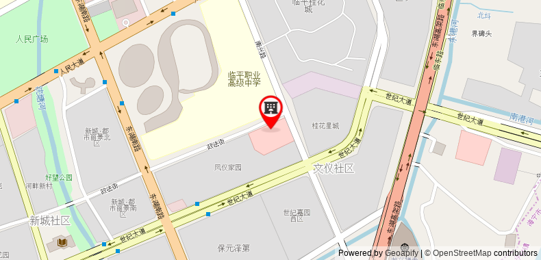 在地图上查看杭州臨平萬麗酒店