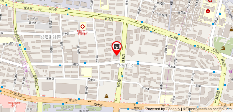 Bản đồ đến Khách sạn Yantai Wanda Haiwei Seaview Apartment