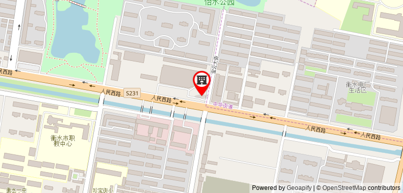 Bản đồ đến Khách sạn Thank Inn Hebei Hengshui Development Zone Changming Street