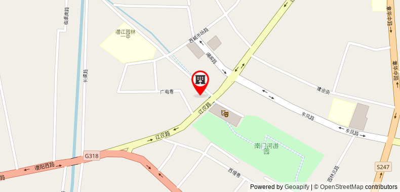 Bản đồ đến Khách sạn Shell Qianjiang Bus Station