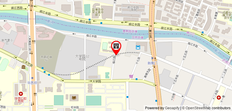 Bản đồ đến Khách sạn Chengdu Taihe International
