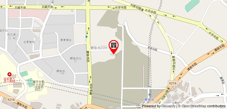 Bản đồ đến Khách sạn Chongqing Zilaike Beichengtianjie Branch