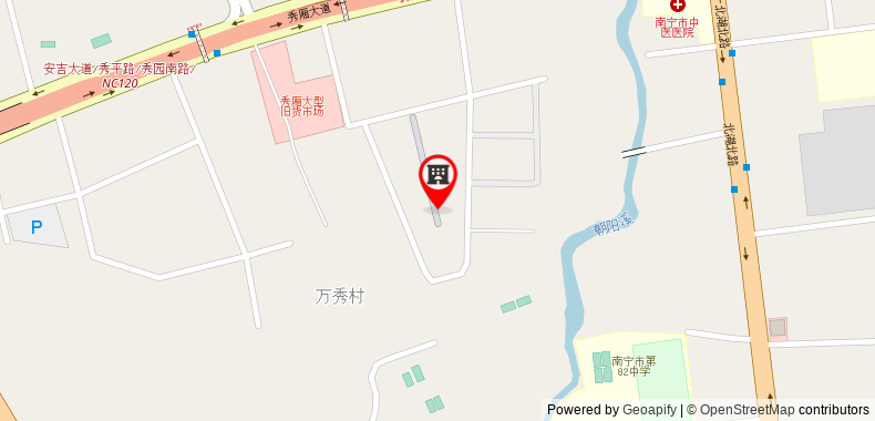 Bản đồ đến GreenTree Inn Nanning Xiuxiang