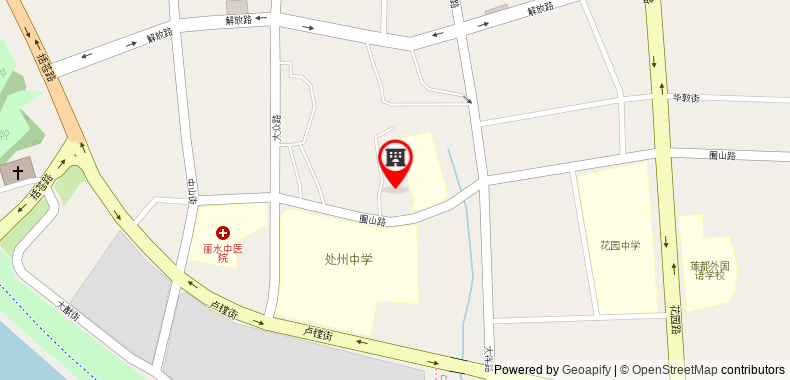 Bản đồ đến Khách sạn Lishui Haoqing Express