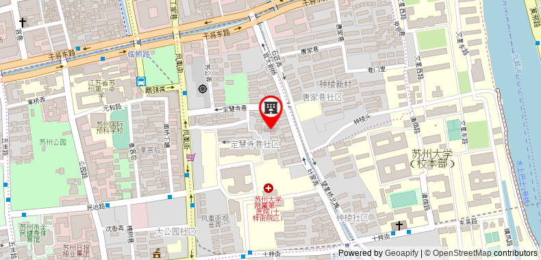 Bản đồ đến Khách sạn JI Suzhou Branch