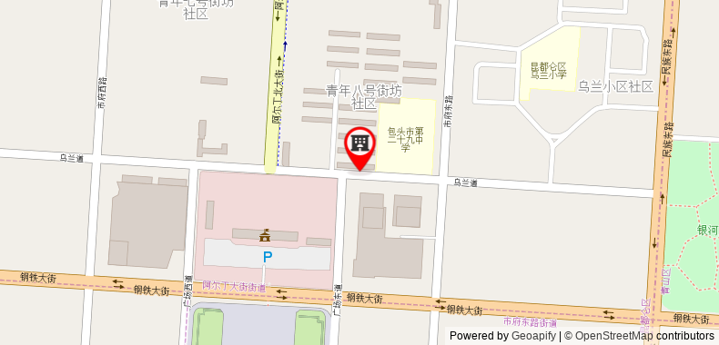 Bản đồ đến Khách sạn Baotou Marriott
