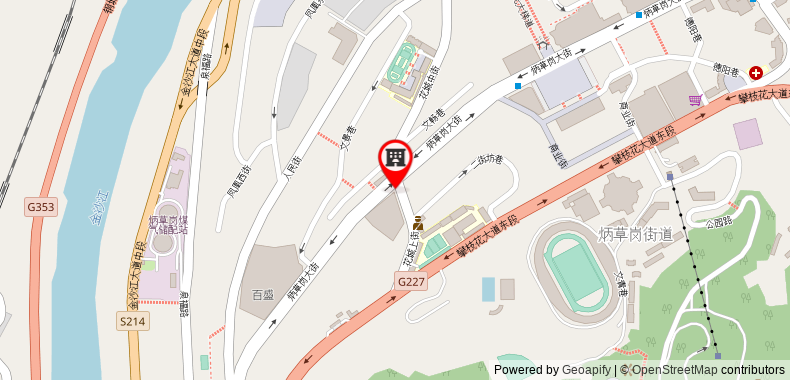 Bản đồ đến 7 Days Inn Panzhihua Fenghuang Plaza Branch