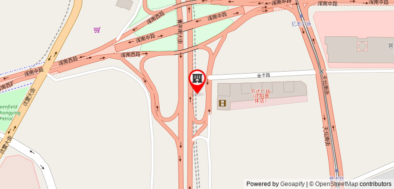 Bản đồ đến Wanda Vista Shenyang