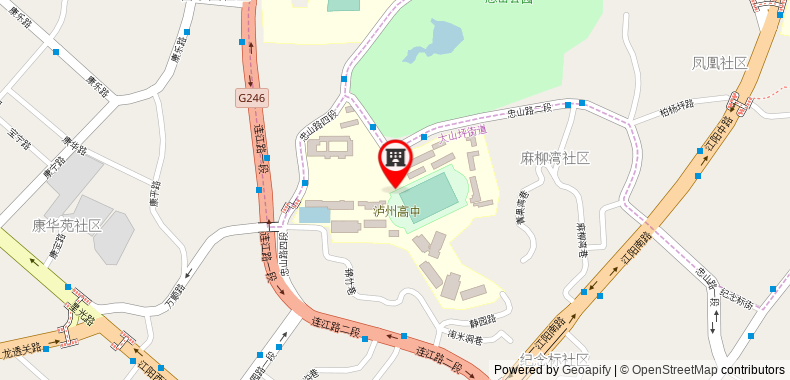 PAI Hotels·Luzhou Dashanping Sichuan Police College on maps