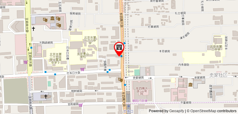 在地图上查看北京天倫王朝酒店
