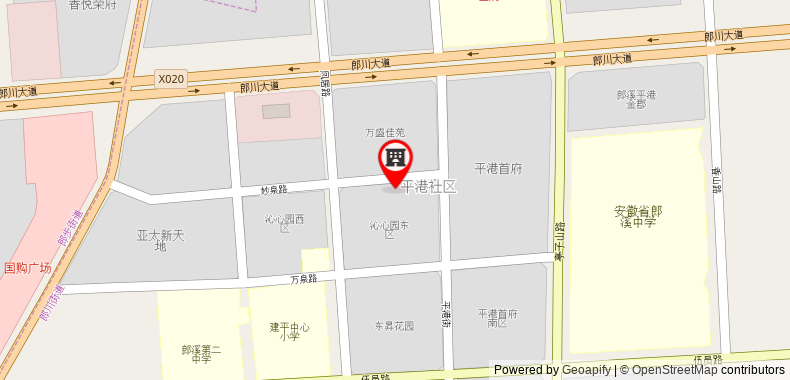 Bản đồ đến Khách sạn GreenTree Inn Xuancheng Langxi Guogou Plaza North Gate Express