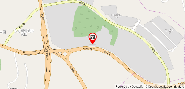 在地图上查看格林聯盟十堰北京路金陵國際酒店