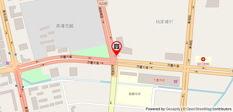在地图上查看威海龙江宏福大酒店