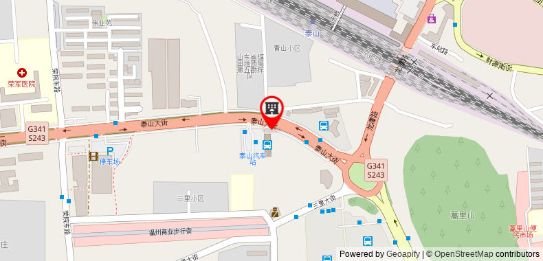 Bản đồ đến Jinjiang Inn Taian Taishan Street