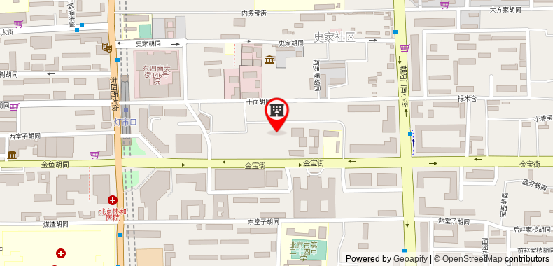 在地图上查看北京王府半島酒店