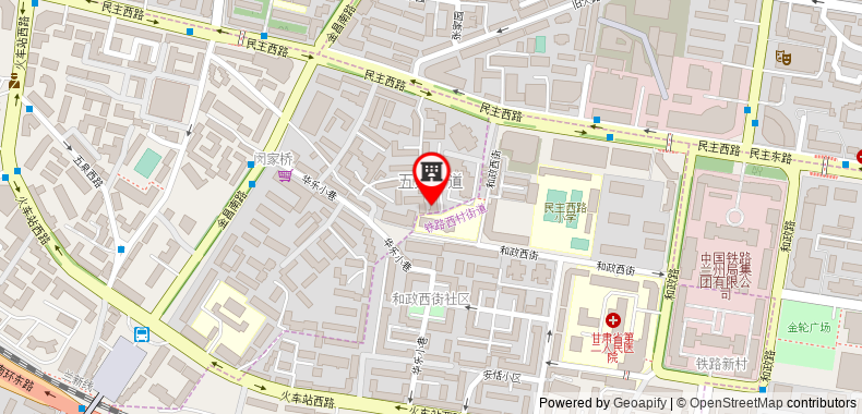 Lanzhou Manxingji Youth Hostel on maps