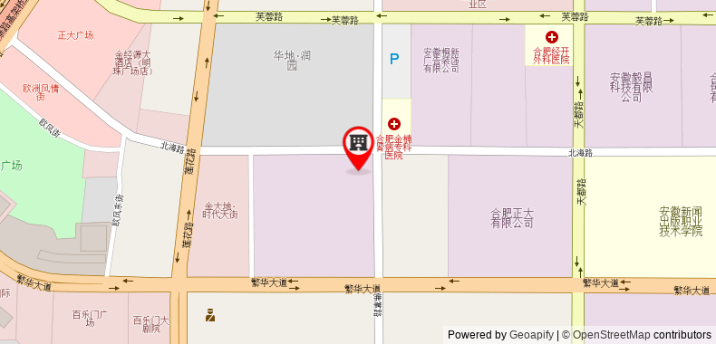 Bản đồ đến Khách sạn Grand Park Hefei