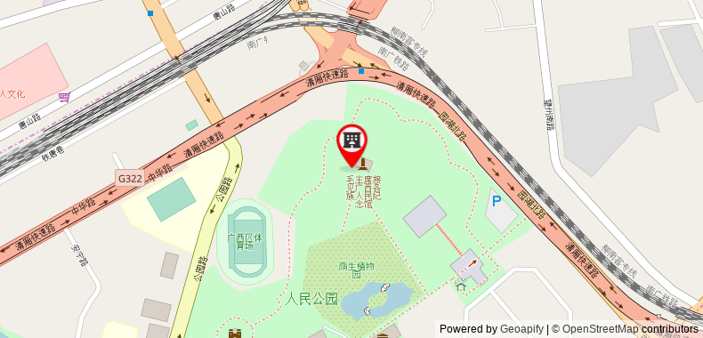 Bản đồ đến Khách sạn Nanning Road & Bridge Ruifeng