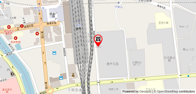 Jinjiang Metropolo Hotel - Xuzhou Train Station Chudu on maps