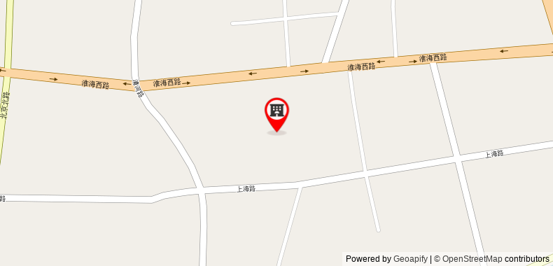 Bản đồ đến Jinjiang Inn Huaian West Huaihai Road