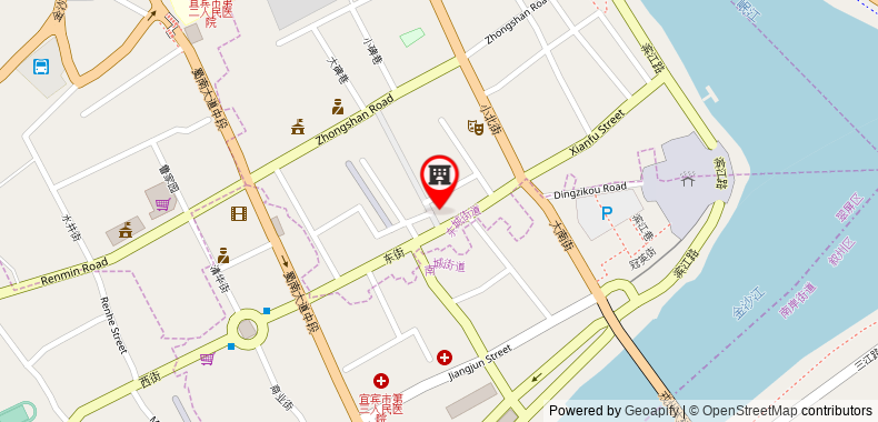 Bản đồ đến Jinjiang Inn Yibin Zhongshan Street Branch
