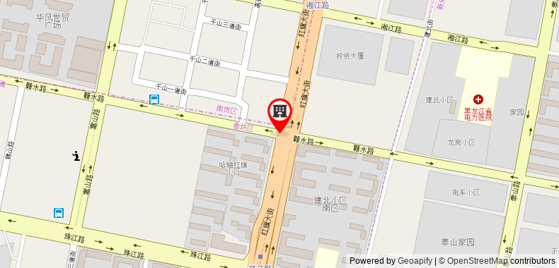 Bản đồ đến Khách sạn Hanting Harbin Convention and Exhibition Center Zhujiang Road