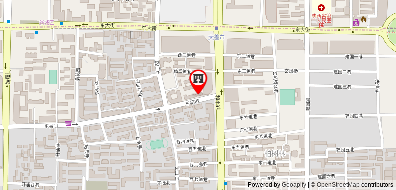 Bản đồ đến Xian 7 Sages Youth Hostel International Bell Tower Branch