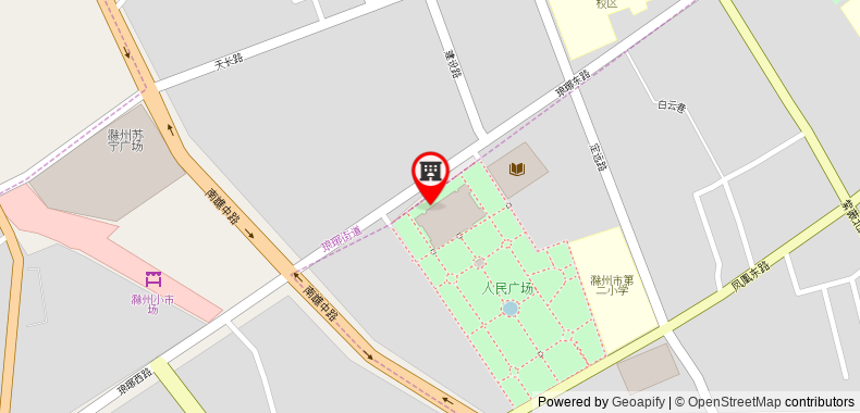 Bản đồ đến Khách sạn GreenTree Inn Chuzhou Tianchang Road Express