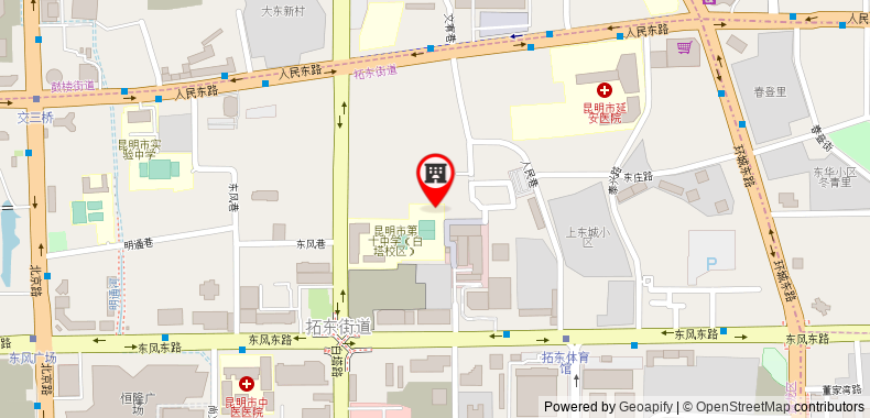Bản đồ đến Home Inn Kunming Baita Road