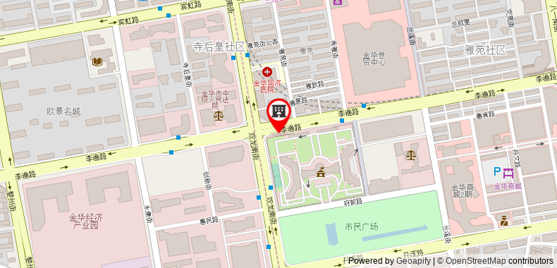 Bản đồ đến Jinjiang Inn Jinhua Binhong Road