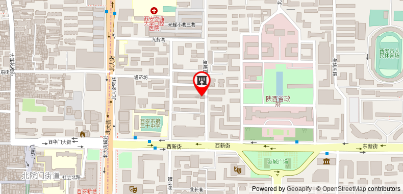 Bản đồ đến Khách sạn Xian Katie Eastman
