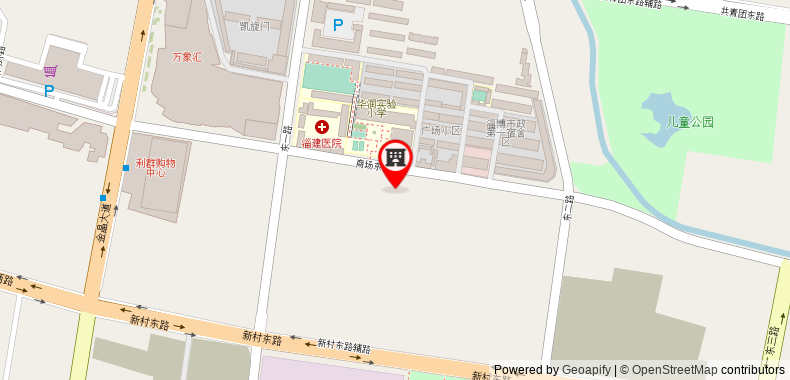 Bản đồ đến 7Days Inn Zibo Jinjing Avenue Food Street