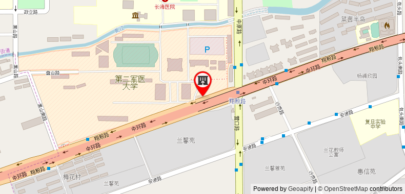 在地图上查看上海五角場凱悅酒店