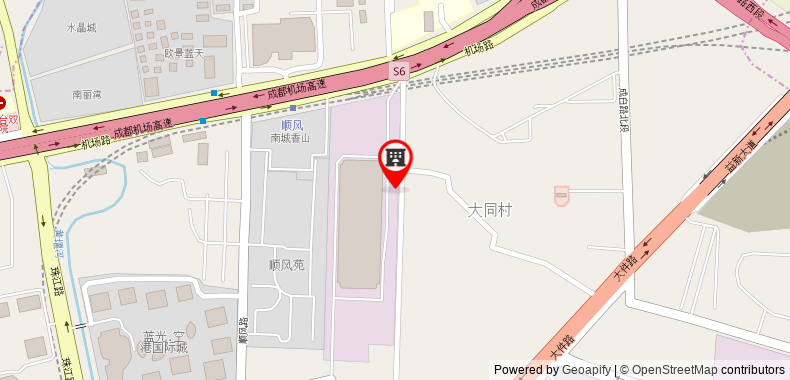Chengdu Homeland Hotel on maps