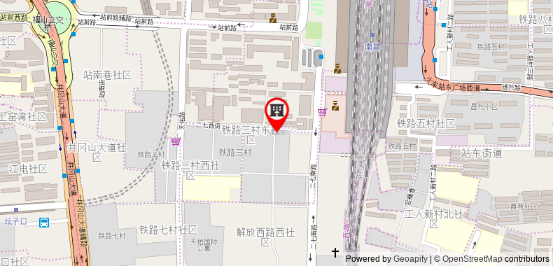Bản đồ đến Khách sạn Vienna Nanchang Railway Station