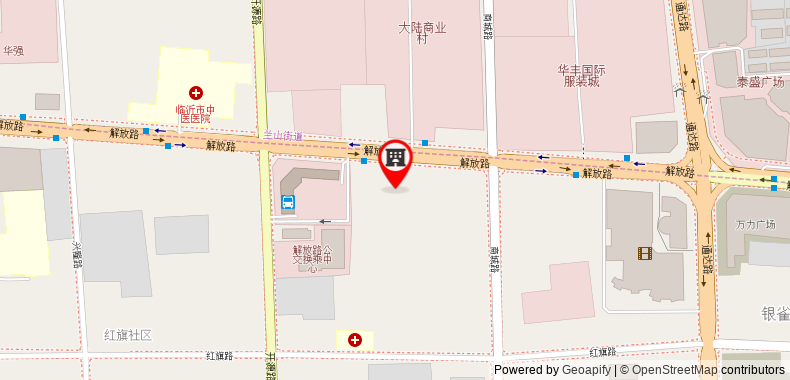 Bản đồ đến Khách sạn UP AND IN Shandong Linyi Lanshan District Taisheng Plaza