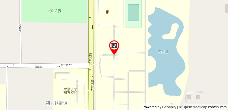 Bản đồ đến Khách sạn Hanting Yinchuan West Huaiyuan Roaf Branch
